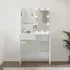 Axten Dressing Table with LED Lights - White