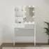 Axten Dressing Table with LED Lights - White