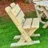Axton Garden Dining Chair - Natural Wood