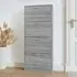 Axton Shoe Storage Cabinet with 4 Flaps - Grey Oak, Engineered Wood