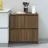 Axton Storage Cabinet with 4 Doors - Brown Oak