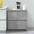 Axton Storage Cabinet with 4 Doors - Concrete Grey