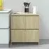 Axton Storage Cabinet with 4 Doors - Sonoma Oak