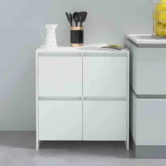 Axton Storage Cabinet with 4 Doors - White
