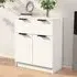 Aylesbury Sideboard with Storage - White, Engineered Wood