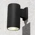Azha Round Outdoor Wall Light - Black, Die Cast Aluminium