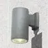 Azha Round Outdoor Wall Light - Grey, Die Cast Aluminium