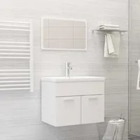 Aztec 2-Piece Bathroom Furniture Set - White, Engineered Wood alternate view