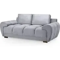 Aztec 2-Seater Sofa - Grey, Velvet