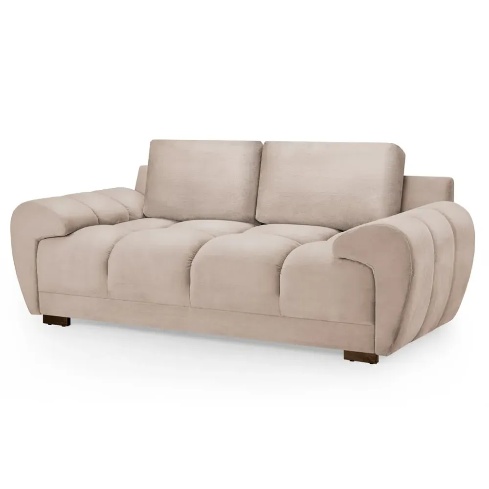 Aztec 2-Seater Sofa - Mocha, Velvet