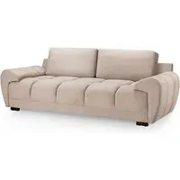 Aztec 3-Seater Sofa - Mocha, Velvet