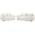 Aztec 3+2 Seater Sofa Set - Cream, Plush Velvet