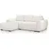 Aztec Corner Sofa Bed - Cream, Plush Velvet
