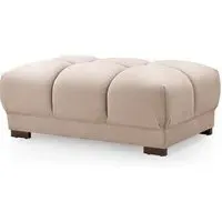 Aztec Foot Stool - Mocha, Velvet