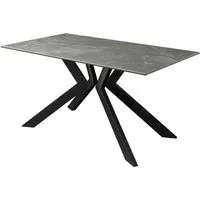 Azure Rectangular Dining Table - Grey, Ceramic
