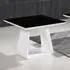 Azurro Glass Lamp Table - Black, High Gloss White