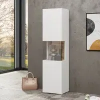 Azusa Display Cabinet with Door - White