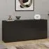 Azusa Sideboard with 2 Doors 3 Drawers - Black