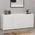 Azusa Sideboard with 2 Doors 3 Drawers - White