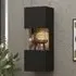 Azusa Wall Hung Display Cabinet - Black