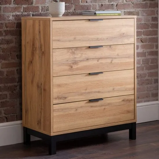 Baara Chest of 4 Drawers - Oak