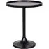 Babette Round Lamp Table - Black, Metal