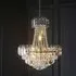 Babylon 6 Light Pendant Ceiling Light - Chrome, Clear Glass