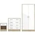 Babylon Bedroom Set with Wardrobe - White, Oak