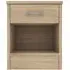 Babylon Wooden Bedside Cabinet with 1 Drawer - Oak