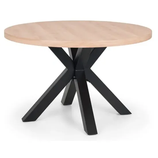 Bacca Round Dining Table - Oak, Wood