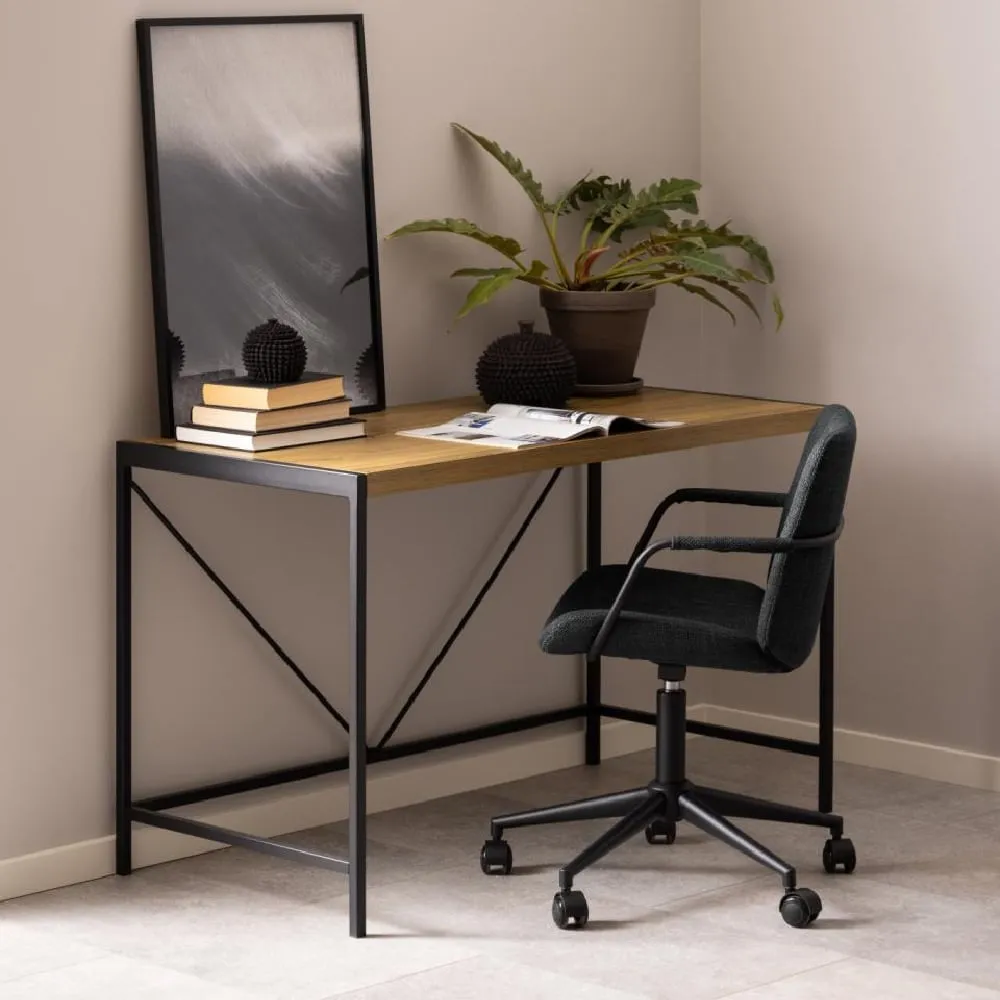 Bagdad Rectangular Laptop Desk - Rustic Oak image