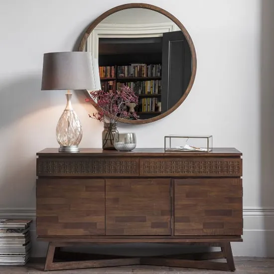 Bahia 3-Door Sideboard - Brown, Wood image