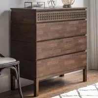 Bahia 4-Drawer Chest - Brown, Mango Wood alternate view