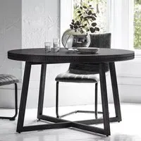 Bahia Round Dining Table - Charcoal, Wood