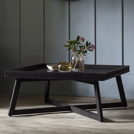 Bahia Square Coffee Table - Charcoal, Wood