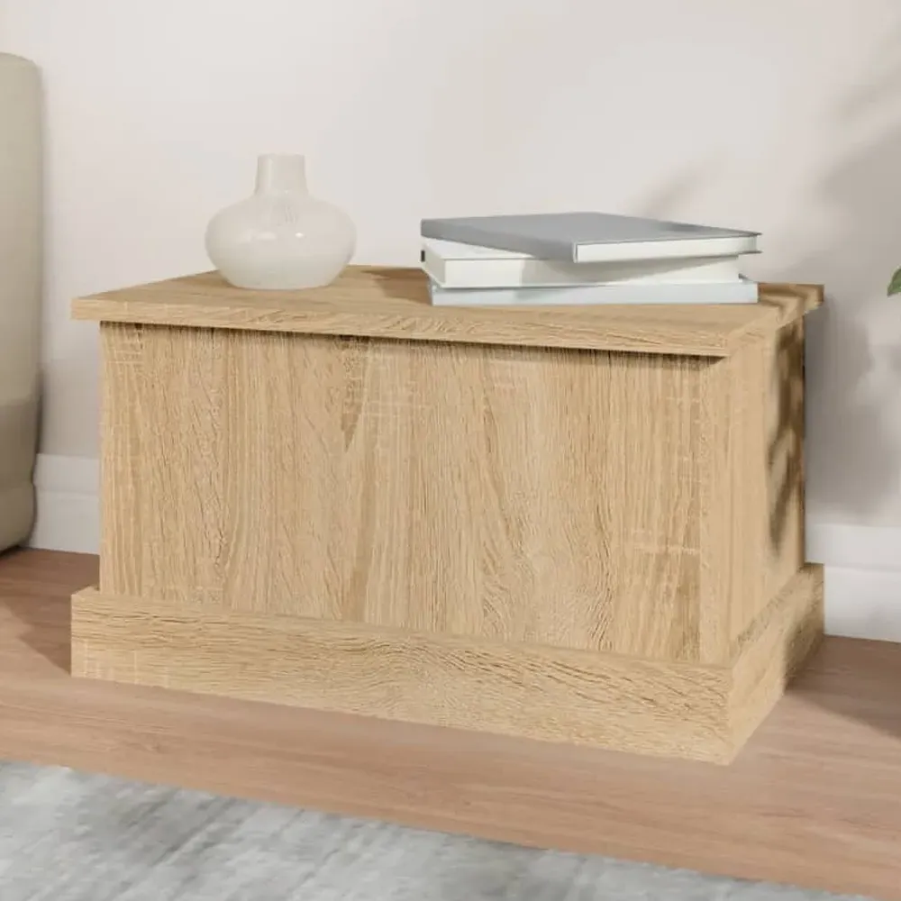 Baina 50cm Storage Box with Lid - Sonoma Oak, Engineered Wood product