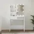 Baina Dressing Table with LED Lights - White