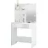 Baina High Gloss Dressing Table with LED Lights - White