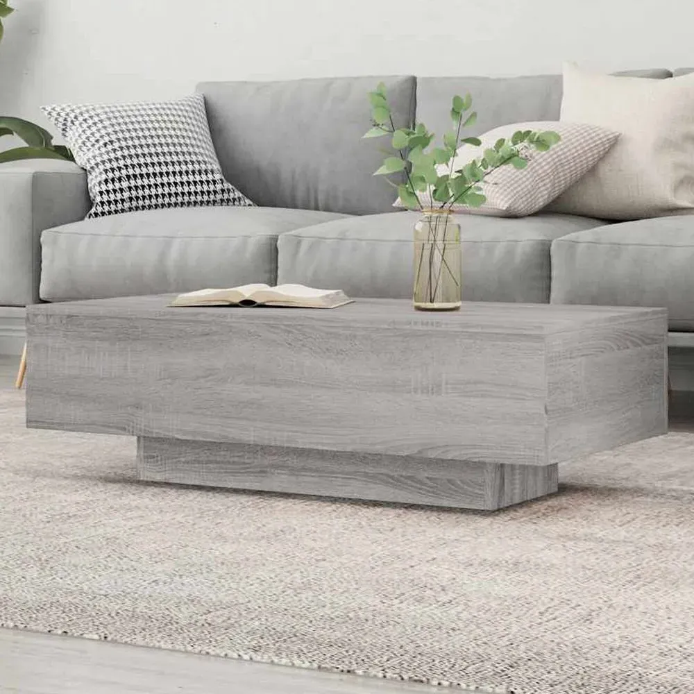 Baina Rectangular Coffee Table - Concrete Grey, Engineered Wood product