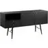 Baiona Wooden Sideboard with 2 Doors 2 Drawers - Black