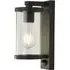 Bakerloo Outdoor PIR Wall Light - Black, Glass