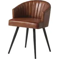 Bakewell Tub Chair - Bruciato Tan, Leather