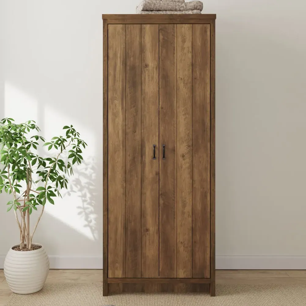 Balcombe 2-Door Wardrobe - Knotty Oak, Wood