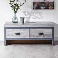 Balcombe Coffee Table with 2 Drawers - Grey