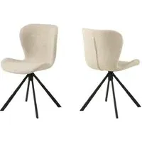Baldwin Dining Chairs - Cream, Fabric