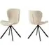 Baldwin Dining Chairs - Cream, Fabric
