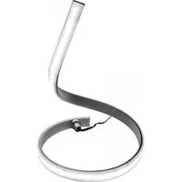 Balin Snake-Shaped LED Table Lamp - Satin Nickel