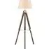 Baline Tripod Floor Lamp - Cream, Brown