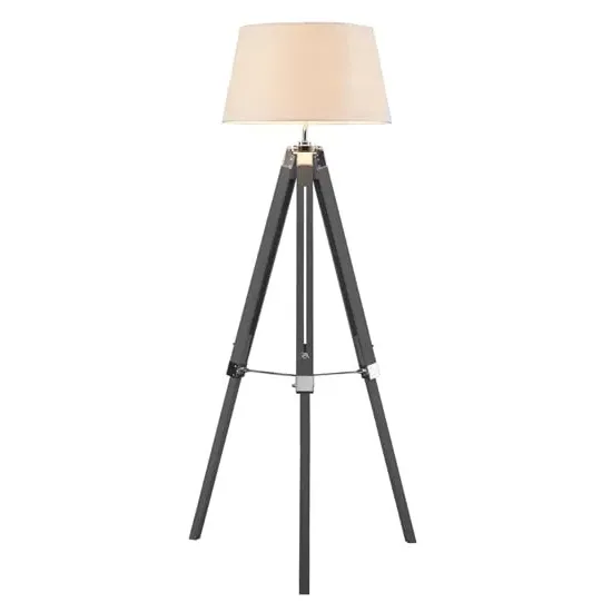 Baline Tripod Floor Lamp - Cream, Grey image