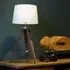 Baline Tripod Table Lamp - Natural, Wood